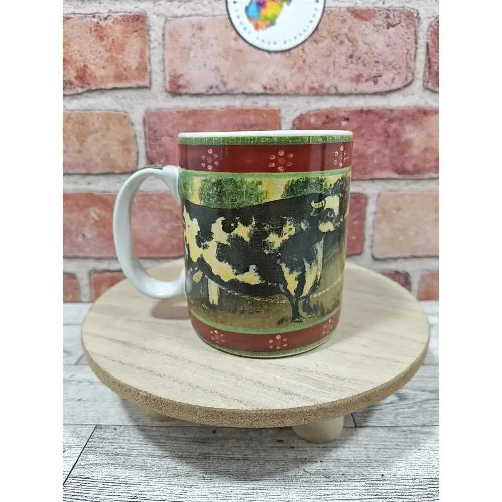 1995 Block Country Farm Coffee Mug Cows Coffee Cups by Gear Replacement